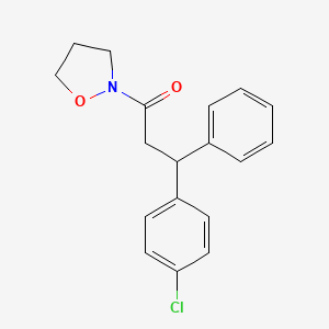 2-[3-(4-chlorophenyl)-3-phenylpropanoyl]isoxazolidine