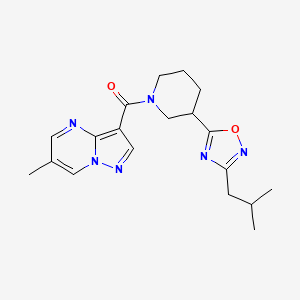 3-{[3-(3-isobutyl-1,2,4-oxadiazol-5-yl)piperidin-1-yl]carbonyl}-6-methylpyrazolo[1,5-a]pyrimidine