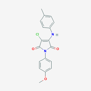 3-chloro-1-(4-methoxyphenyl)-4-(4-toluidino)-1H-pyrrole-2,5-dione