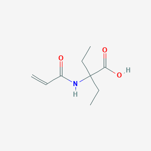 molecular formula C9H15NO3 B038019 2-Ethyl-2-(prop-2-enoylamino)butanoic acid CAS No. 111818-56-5