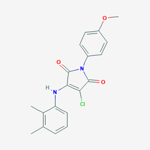 3-chloro-4-(2,3-dimethylanilino)-1-(4-methoxyphenyl)-1H-pyrrole-2,5-dione