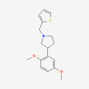 3-(2,5-dimethoxyphenyl)-1-(2-thienylmethyl)pyrrolidine