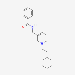 N-{[1-(2-cyclohexylethyl)-1,2,5,6-tetrahydropyridin-3-yl]methyl}benzamide