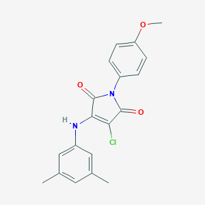 3-chloro-4-(3,5-dimethylanilino)-1-(4-methoxyphenyl)-1H-pyrrole-2,5-dione