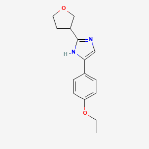 molecular formula C15H18N2O2 B3801954 4-(4-ethoxyphenyl)-2-(tetrahydrofuran-3-yl)-1H-imidazole 