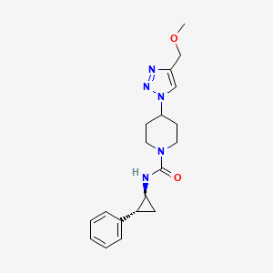 4-[4-(methoxymethyl)-1H-1,2,3-triazol-1-yl]-N-[(1S*,2R*)-2-phenylcyclopropyl]-1-piperidinecarboxamide