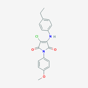 3-chloro-4-(4-ethylanilino)-1-(4-methoxyphenyl)-1H-pyrrole-2,5-dione