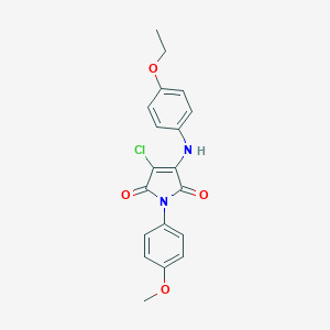 3-chloro-4-(4-ethoxyanilino)-1-(4-methoxyphenyl)-1H-pyrrole-2,5-dione