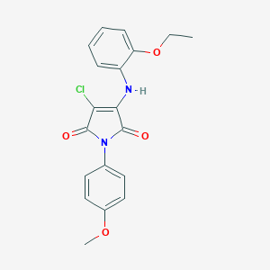 3-chloro-4-(2-ethoxyanilino)-1-(4-methoxyphenyl)-1H-pyrrole-2,5-dione