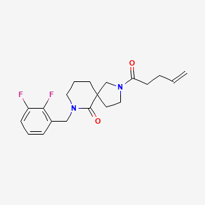 molecular formula C20H24F2N2O2 B3802084 7-(2,3-difluorobenzyl)-2-(4-pentenoyl)-2,7-diazaspiro[4.5]decan-6-one 