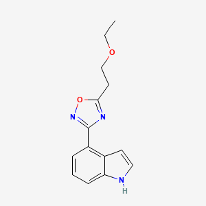 4-[5-(2-ethoxyethyl)-1,2,4-oxadiazol-3-yl]-1H-indole