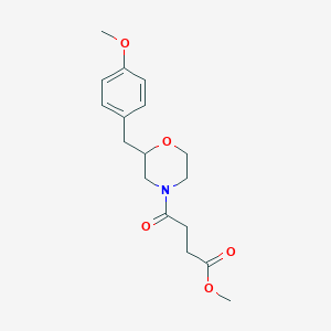 methyl 4-[2-(4-methoxybenzyl)-4-morpholinyl]-4-oxobutanoate