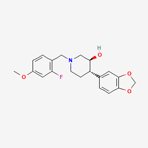 (3S*,4S*)-4-(1,3-benzodioxol-5-yl)-1-(2-fluoro-4-methoxybenzyl)piperidin-3-ol