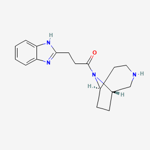 2-{3-[(1S*,6R*)-3,9-diazabicyclo[4.2.1]non-9-yl]-3-oxopropyl}-1H-benzimidazole