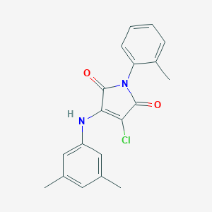 3-chloro-4-(3,5-dimethylanilino)-1-(2-methylphenyl)-1H-pyrrole-2,5-dione