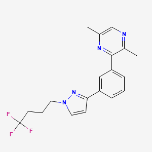 2,5-dimethyl-3-{3-[1-(4,4,4-trifluorobutyl)-1H-pyrazol-3-yl]phenyl}pyrazine