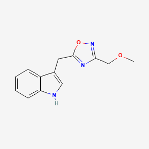 3-{[3-(methoxymethyl)-1,2,4-oxadiazol-5-yl]methyl}-1H-indole