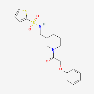 N-{[1-(2-phenoxyacetyl)-3-piperidinyl]methyl}-2-thiophenesulfonamide