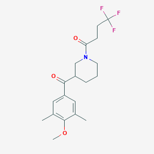 (4-methoxy-3,5-dimethylphenyl)[1-(4,4,4-trifluorobutanoyl)-3-piperidinyl]methanone