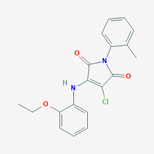 3-chloro-4-(2-ethoxyanilino)-1-(2-methylphenyl)-1H-pyrrole-2,5-dione