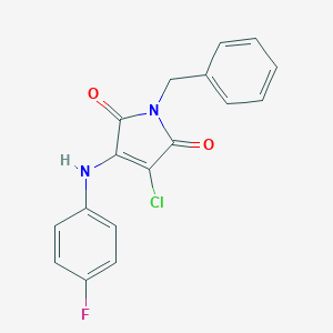 1-Benzyl-3-chloro-4-(4-fluoroanilino)pyrrole-2,5-dione