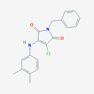 1-benzyl-3-chloro-4-(3,4-dimethylanilino)-1H-pyrrole-2,5-dione