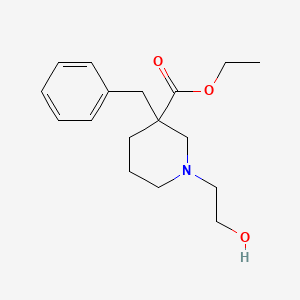 ethyl 3-benzyl-1-(2-hydroxyethyl)-3-piperidinecarboxylate