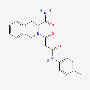 2-{3-[(4-methylphenyl)amino]-3-oxopropanoyl}-1,2,3,4-tetrahydroisoquinoline-3-carboxamide