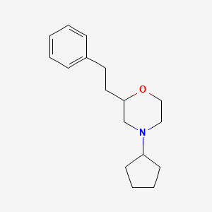 4-cyclopentyl-2-(2-phenylethyl)morpholine