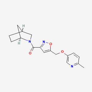 (1S*,4S*)-2-[(5-{[(6-methyl-3-pyridinyl)oxy]methyl}-3-isoxazolyl)carbonyl]-2-azabicyclo[2.2.1]heptane