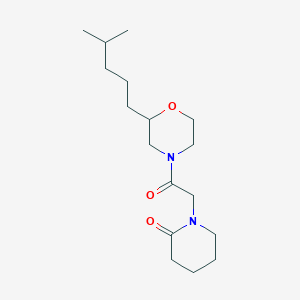 1-{2-[2-(4-methylpentyl)-4-morpholinyl]-2-oxoethyl}-2-piperidinone