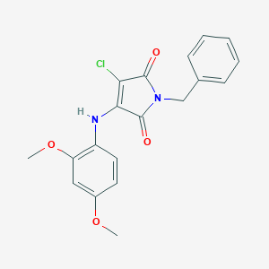 1-benzyl-3-chloro-4-(2,4-dimethoxyanilino)-1H-pyrrole-2,5-dione