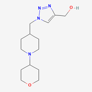 (1-{[1-(tetrahydro-2H-pyran-4-yl)-4-piperidinyl]methyl}-1H-1,2,3-triazol-4-yl)methanol