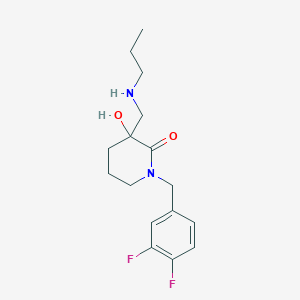 1-(3,4-difluorobenzyl)-3-hydroxy-3-[(propylamino)methyl]-2-piperidinone