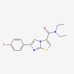 N,N-diethyl-6-(4-fluorophenyl)imidazo[2,1-b][1,3]thiazole-3-carboxamide