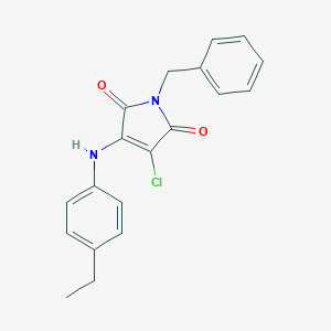 1-benzyl-3-chloro-4-(4-ethylanilino)-1H-pyrrole-2,5-dione