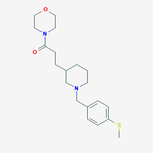 4-(3-{1-[4-(methylthio)benzyl]-3-piperidinyl}propanoyl)morpholine