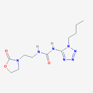 N-(1-butyl-1H-tetrazol-5-yl)-N'-[2-(2-oxo-1,3-oxazolidin-3-yl)ethyl]urea