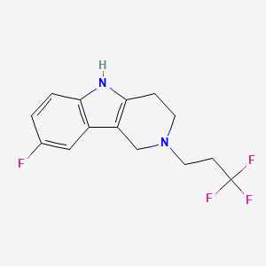 8-fluoro-2-(3,3,3-trifluoropropyl)-2,3,4,5-tetrahydro-1H-pyrido[4,3-b]indole