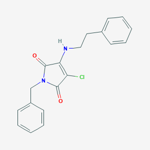1-benzyl-3-chloro-4-[(2-phenylethyl)amino]-1H-pyrrole-2,5-dione