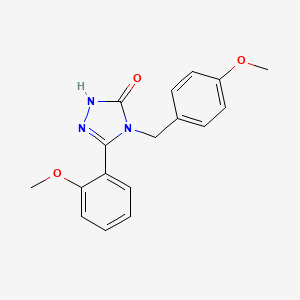 molecular formula C17H17N3O3 B3802417 4-(4-methoxybenzyl)-5-(2-methoxyphenyl)-2,4-dihydro-3H-1,2,4-triazol-3-one 