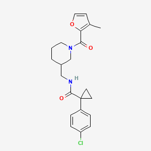 1-(4-chlorophenyl)-N-{[1-(3-methyl-2-furoyl)-3-piperidinyl]methyl}cyclopropanecarboxamide