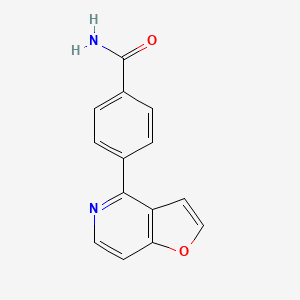 molecular formula C14H10N2O2 B3802451 4-furo[3,2-c]pyridin-4-ylbenzamide 