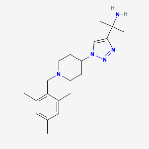 (1-{1-[1-(mesitylmethyl)-4-piperidinyl]-1H-1,2,3-triazol-4-yl}-1-methylethyl)amine bis(trifluoroacetate)