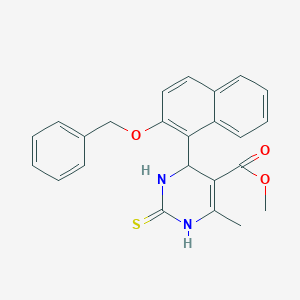 Methyl 4-[2-(benzyloxy)-1-naphthyl]-6-methyl-2-thioxo-1,2,3,4-tetrahydropyrimidine-5-carboxylate