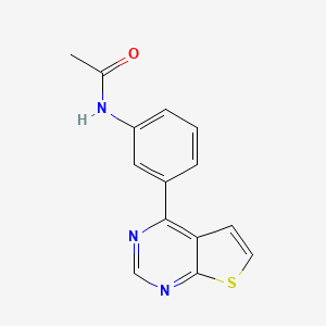 N-(3-thieno[2,3-d]pyrimidin-4-ylphenyl)acetamide