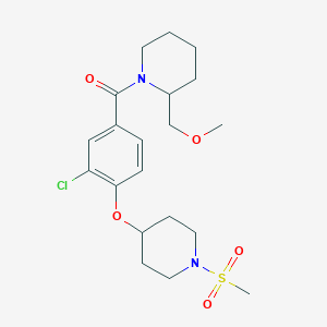 1-(3-chloro-4-{[1-(methylsulfonyl)-4-piperidinyl]oxy}benzoyl)-2-(methoxymethyl)piperidine