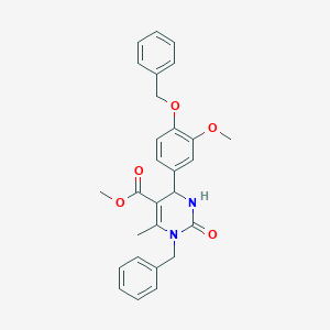 Methyl 3-benzyl-6-(3-methoxy-4-phenylmethoxyphenyl)-4-methyl-2-oxo-1,6-dihydropyrimidine-5-carboxylate