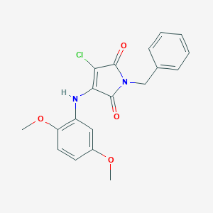 1-benzyl-3-chloro-4-(2,5-dimethoxyanilino)-1H-pyrrole-2,5-dione