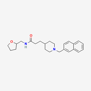 3-[1-(2-naphthylmethyl)-4-piperidinyl]-N-(tetrahydro-2-furanylmethyl)propanamide